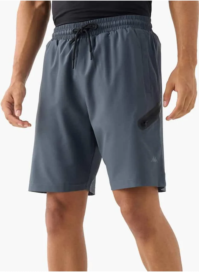 Kappa Kappa Pocket Detail Shorts with Drawstring Closure