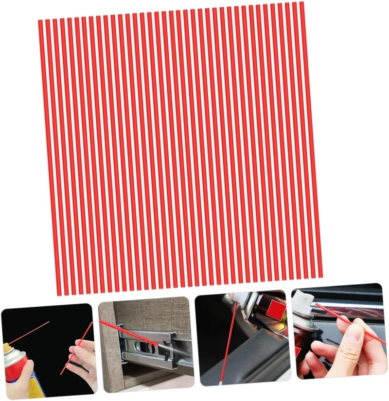 jojofuny 100pcs Rust Removal Spray Nozzle Spray Can Nozzle Straws Long Extension Plastic Sprayer for Home Improvement - Image 5