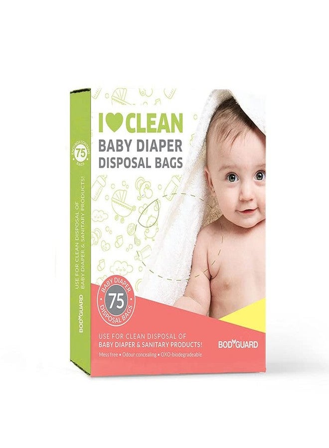 Bodyguard Baby Diaper Disposable Bags - 75 Bags (Pack of 5) | Leak-Proof Bags for Discreet Disposal of Diapers and Intimate Sanitary Products - Image 5