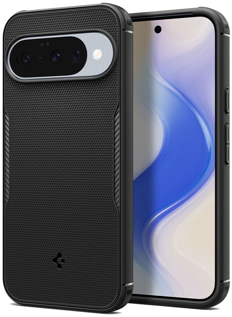 Spigen حافظة كور أرمور ماغ فيت لجوجل بيكسل 10 برو | غطاء بيكسل 10 [متوافق مع بيكسل سناب وماغ سيف] - أسود غير لامع - Image 1