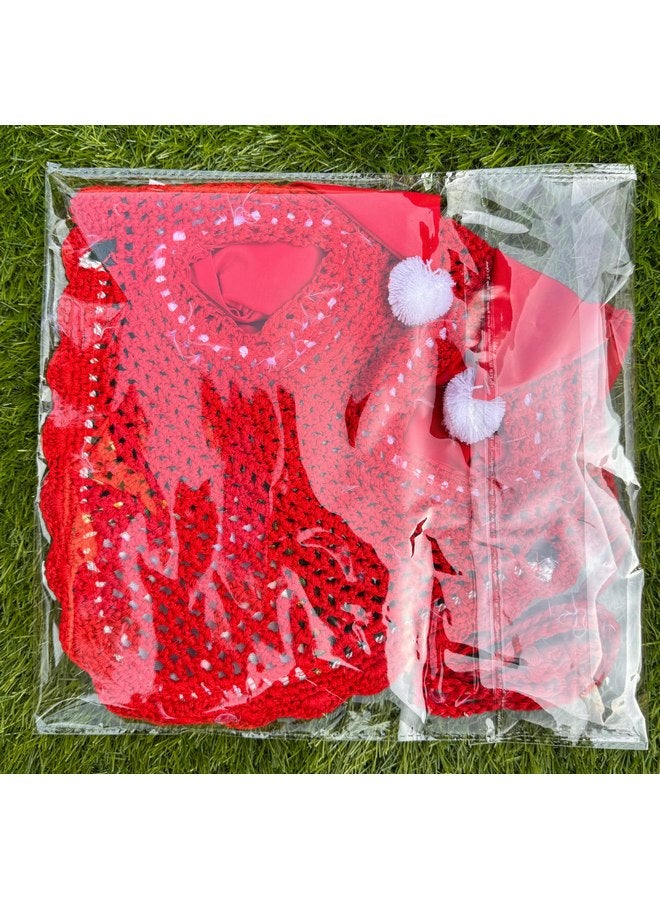 قبعة أذن الحصان، قبعة سانتا كلوز المزدوجة، غطاء الذبابة، شبكة الأذن، حجاب الذبابة، هدية لعيد الميلاد، معدات الفروسية، الخيول (الطباعة، المهر) - Image 3