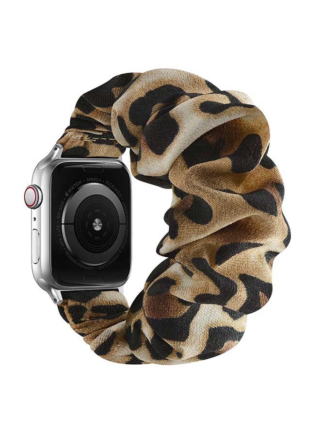 Perfii Flexi Elastic Solo Loop Band For Apple Watch Series 6/SE/5/4/3/2/1 Dot Brown - Image 2