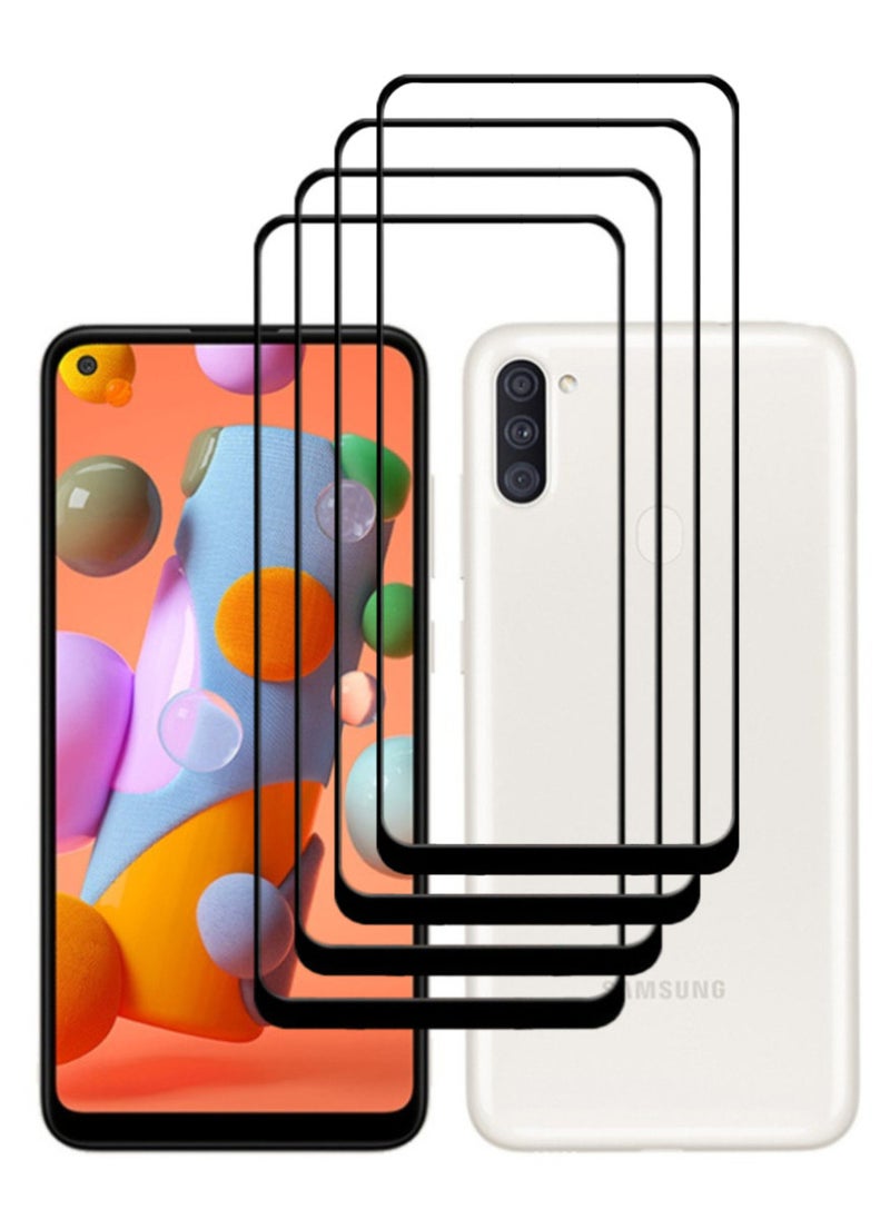 ACLIX 4 Pieces Antistatic ESD Dustproof Premium Quality High Definition Tempered Glass Screen Protector Designed For Samsung Galaxy A11 - Image 1