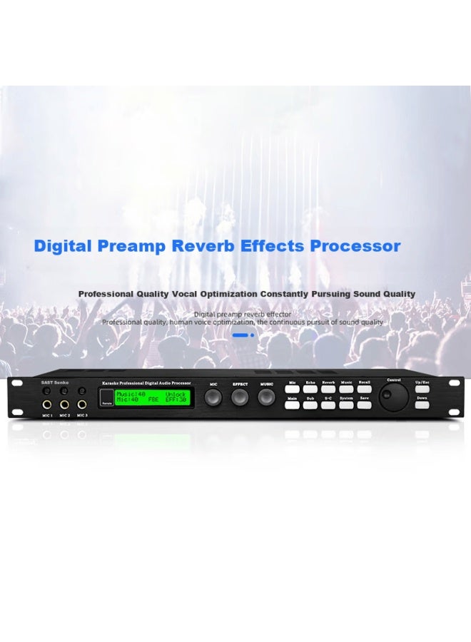 Sast Professional Pre-digital Ktv Anti-loudness Reverb Processor, Karaoke Booth Software, Audio Effect Processor Lx-800 - Image 1