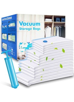 Vacuum Storage Bags, Space Saver Compression Bags with Travel Hand Pump  Travel Vacuum Storage Bags for Clothes Comforters Blankets Pillows WIth Jumbo  Large Medium Small And Pump Space Saver Bag 