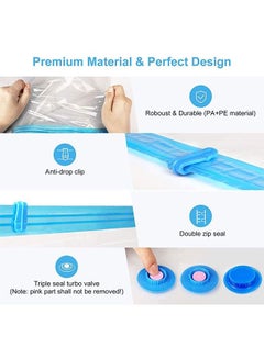 Spacesaver Premium Vacuum Storage Bags. 80% More Storage! Hand-Pump for Travel! Double-Zip Seal and Triple Seal Turbo-Valve for