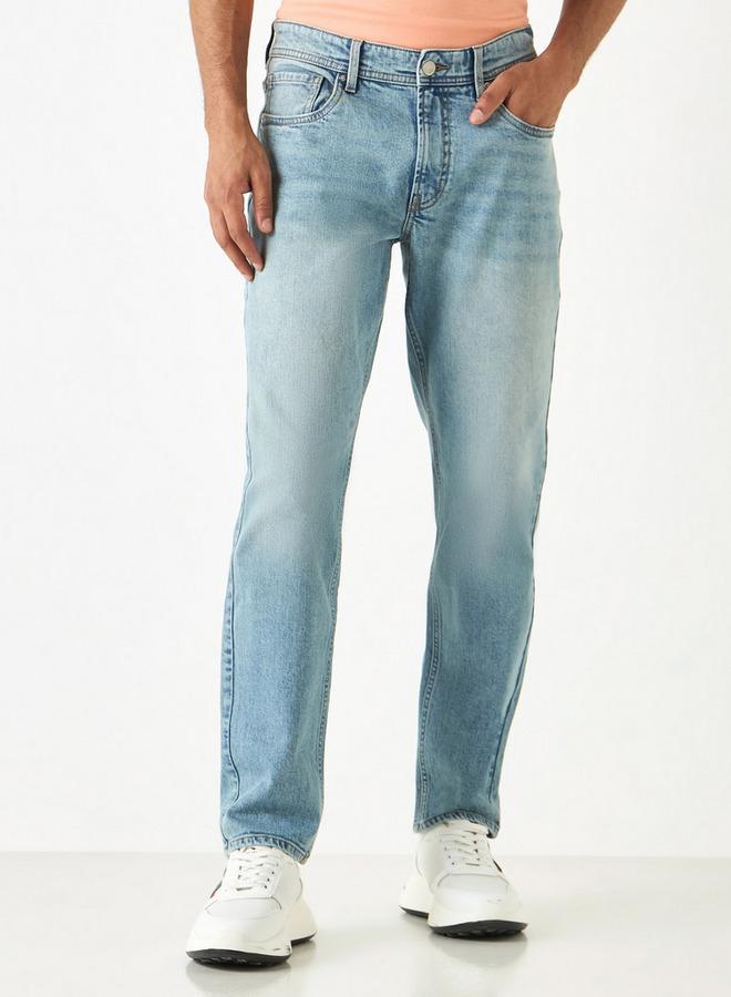 Lee Cooper Slim Fit Jeans with Pockets - Image 1