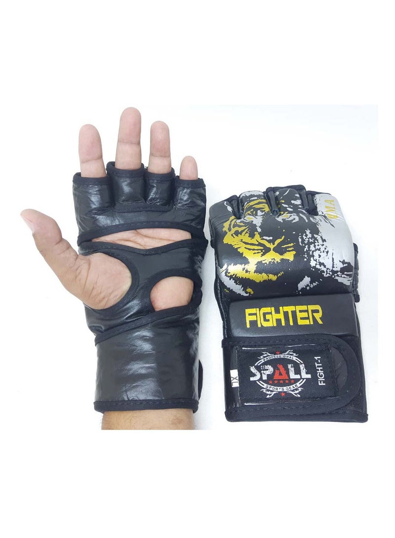 SPALL MMA Gloves Boxing Gloves for Men Women PU Art Leather More Padding Fingerless Punching Bag Gloves for Kickboxing, Sparring, Muay Thai and Heavy Bag - Image 2