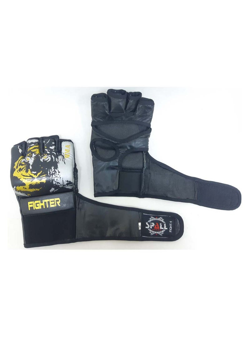 SPALL MMA Gloves Boxing Gloves for Men Women PU Art Leather More Padding Fingerless Punching Bag Gloves for Kickboxing, Sparring, Muay Thai and Heavy Bag - Image 1