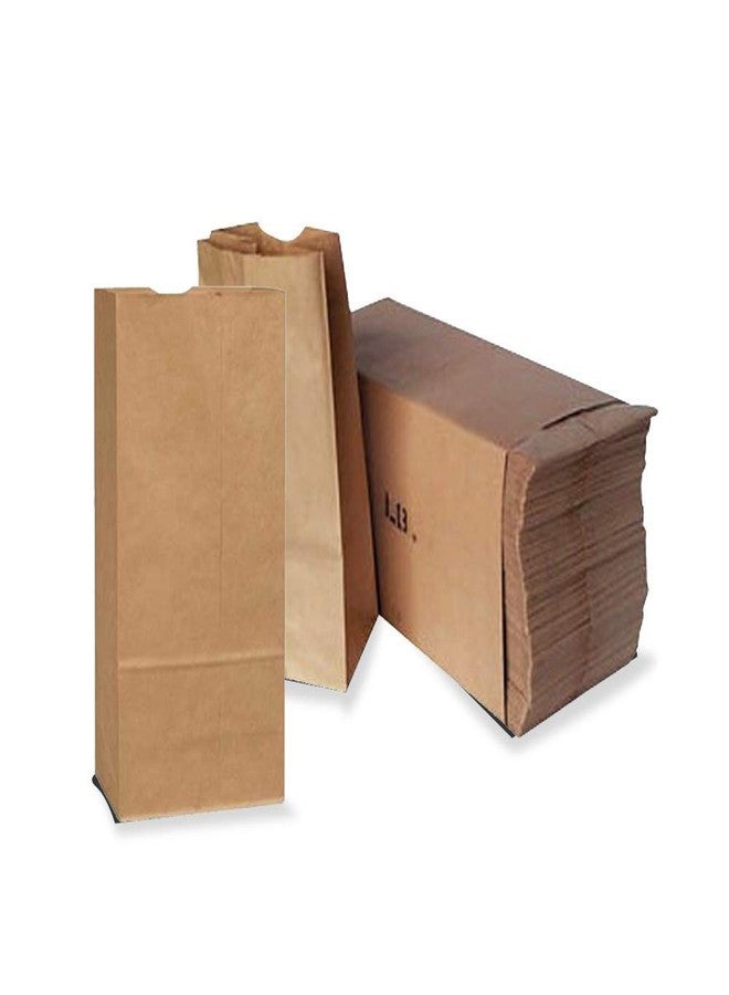 QQOUTLET Durable Kraft Paper Bags, Perfect Durable Paper Lunch Bags Size Pack of 500 Bags (Brown, 2LB) - Image 1