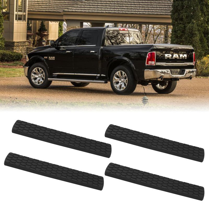 Generic LitMiRaCle Running Boards Step Pad Replacement for 2009-2018 Dodge Ram 1500 Crew Cab, Side Step Nerf Bar Pads Replacement Compatible with Dodge Ram 1500 2500 3500 4500 5500(OEM Oval Nerf Bars Only)  - Image 1