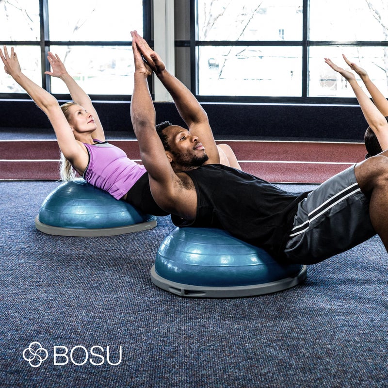 Bosu Pro Balance Board Strength Trainer Ball, Equipment for Home Gym, 26 Inch, Blue - Image 4