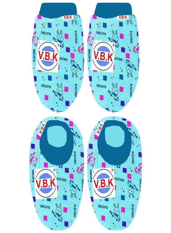 V.B.K طقم قفازات وجوارب للأطفال الرضع من VBK®، مناسب للأولاد والبنات، يتضمن قفازات لليدين (4 أزواج) وجوارب للساقين (4 أزواج)، من عمر 0 إلى 6 أشهر، مصنوع من قماش جوارب ناعم نقي. - Image 3