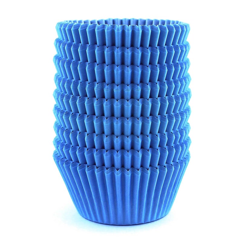 Warmparty Blue Baking Cups Cupcake Liners Wrappers Paper Muffin Standard Sized 300 Count