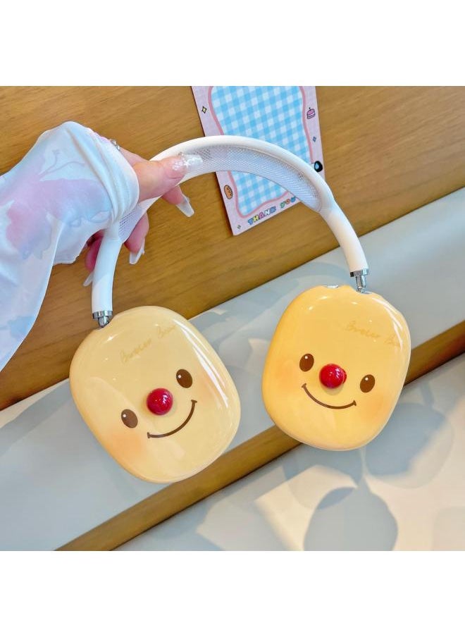 Generic - Stereo Nose Smiley Airpods Max Protective Case Headset Bluetooth Headset Ear Mask Decoration IMD Soft Applicable-Color:Picture Color Does Not Include Beams-Applicable Model:airpods Max - Image 1