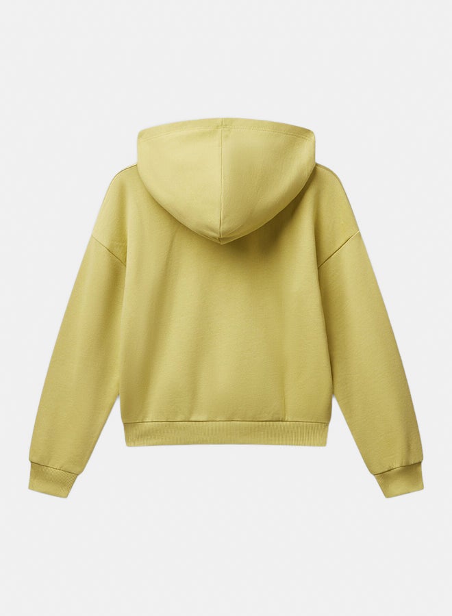 Benetton Girls Hooded Sweatshirt with print - Image 3