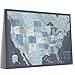 Pin Adventure map Detailed US Travel Map with Push Pins on Canvas  35 x 24 by Pin Adventure map - Image 2