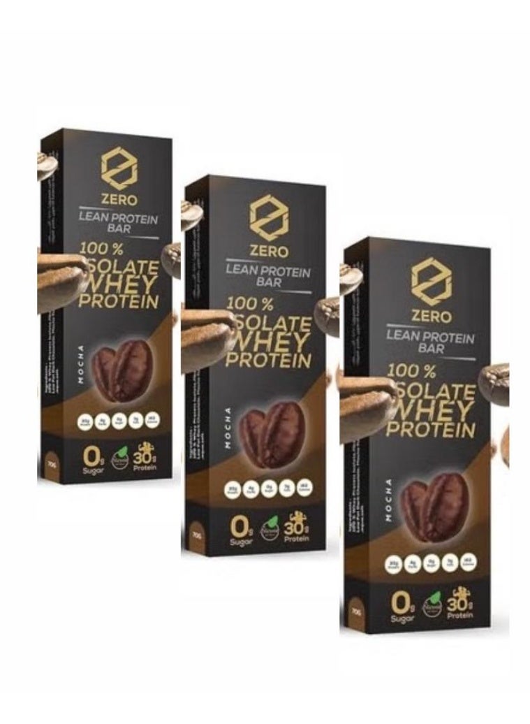 Zero 3  Zero Protein Whey Bar, Mocha, 70g - Image 1