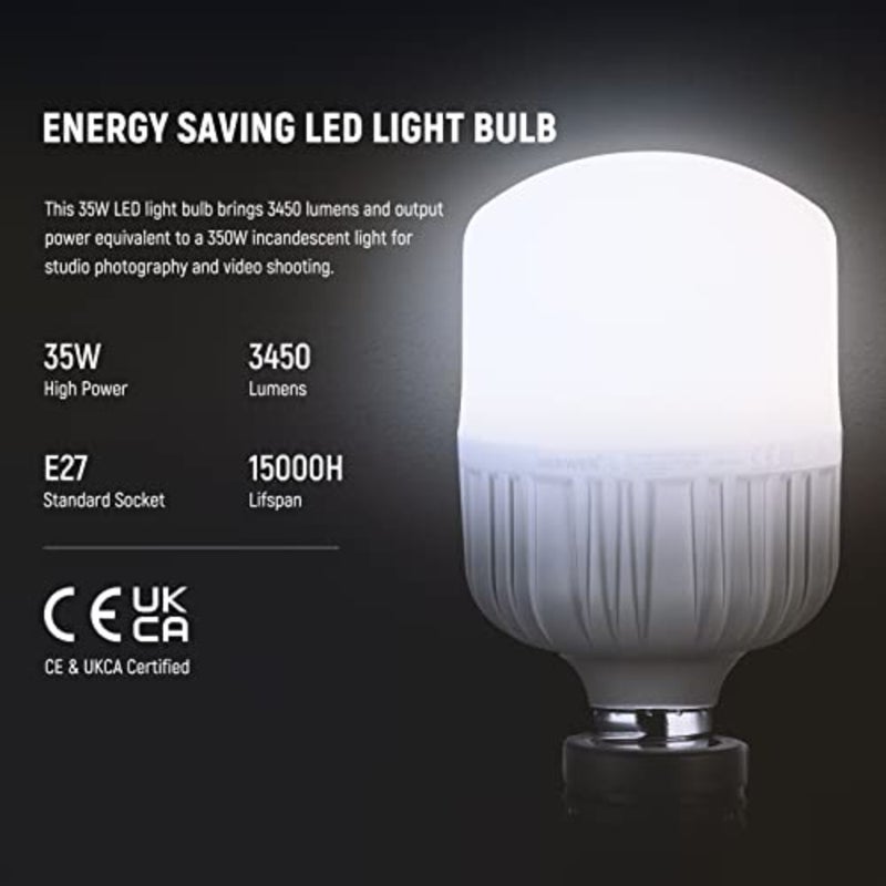 طقم إضاءة سوفت بوكس ​​مكافئ 700 وات، 2 حزمة من لمبات إضاءة LED 5700 كلفن، صناديق سوفت بوكس ​​مقاس 24 × 24 بوصة مع مقبس E27، مجموعة إضاءة مستمرة للتصوير الفوتوغرافي معدات استوديو الصور - Image 3