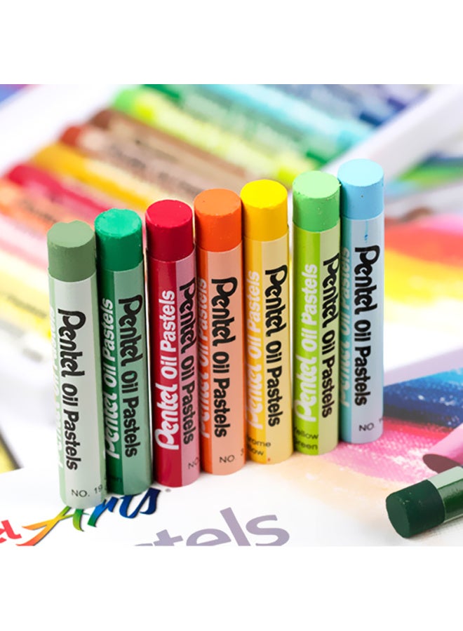 Pentel Oil Pastel Crayons, Colorful Drawing Sticks For Children And Students, Washable And Easy To Clean Hands, Phn-16U, 16 Colors/Box - Image 4