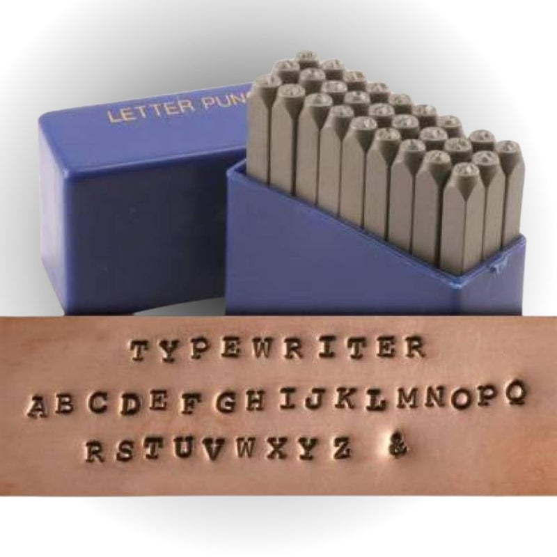 TOOLBUX Letter & Number Punch Set 36pcs – A-Z, 0-9 & Symbol, Hardened Carbon Steel, Black Oxidized Finish for Durable Metal & Wood Stamping (4mm (5/32" Inch)) - Image 4