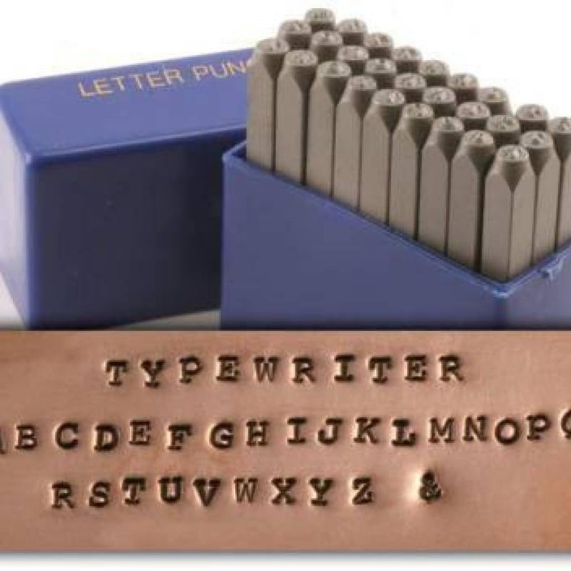 TOOLBUX Letter & Number Punch Set 36pcs – A-Z, 0-9 & Symbol, Hardened Carbon Steel, Black Oxidized Finish for Durable Metal & Wood Stamping (4mm (5/32" Inch)) - Image 2