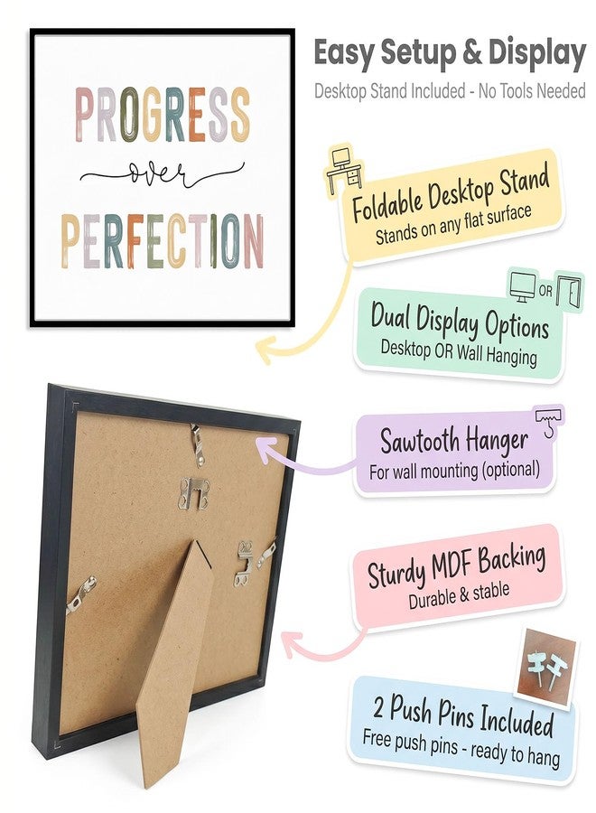 WCDHOR Classroom Decor Posters for Kids Students, Progress Over Perfection Wall Art, Growth Mindset Poster for Classroom School Office Homeschool Kids Room Inspirational Teacher Decor (8 x 10 Inch, Unframed) - Image 5