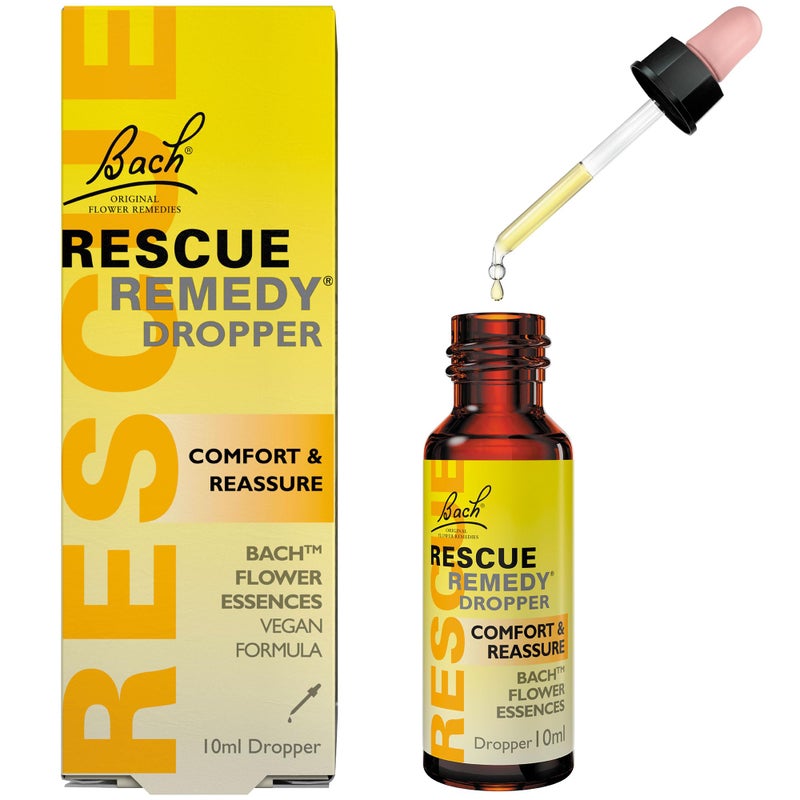 RESCUE REMEDY Dropper, 10mL, Natural Homeopathic Stress Relief - Image 1