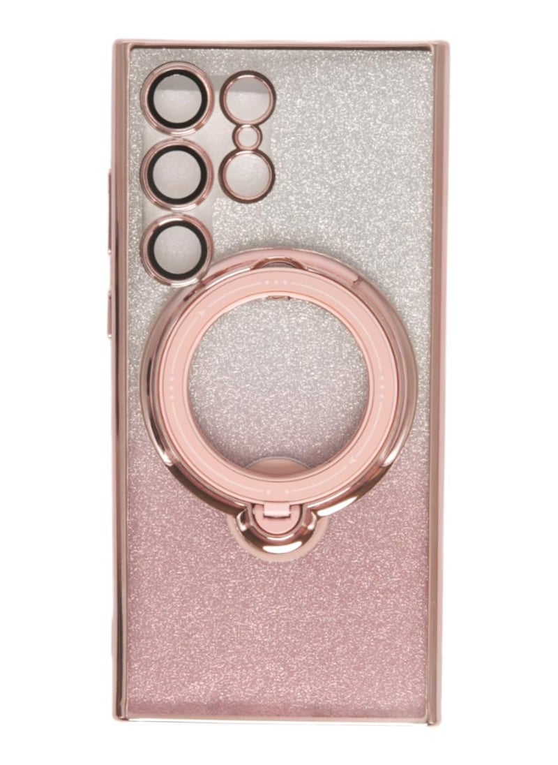 LIMITLESS Case for Samsung Galaxy S24 Ultra Compatible with Magnetic Case, Back Protector Cover Slim Fit Soft, Scratch-Resistant Phone, Magnetic Non-Yellowing, Shockproof Case, Pink Gradient  - Image 1