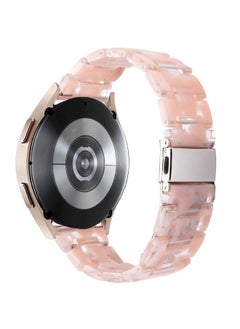 DEALELE Bands Compatible with Samsung Galaxy Watch 7 / FE / 6/6 Classic / 5/5 Pro / 4/4 Classic / 3 41mm / Huawei GT3 42mm, 20mm Colorful Resin Replacement Strap for Women Men (Translucent Pink)  - Image 2