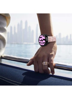 DEALELE Bands Compatible with Samsung Galaxy Watch 7 / FE / 6/6 Classic / 5/5 Pro / 4/4 Classic / 3 41mm / Huawei GT3 42mm, 20mm Colorful Resin Replacement Strap for Women Men (Translucent Pink)  - Image 4