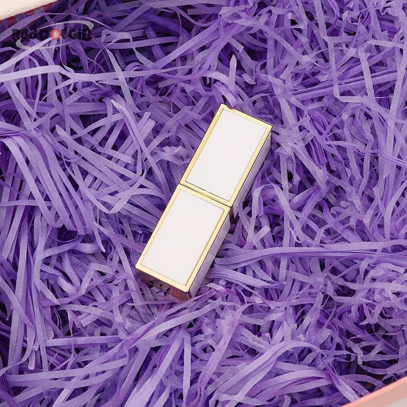 Red Dot Gift REDDOTGIFT® 5-Pack (Each Pack 100 gram) Raffia Shreds Strands Eco-friendly Shredded Crinkle Confetti Crinkle Cut Filling Shredded Paper for Hamper Gift Box Filling (Purple) - Image 4