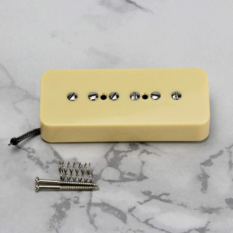 FLEOR Electric Guitar Bridge Pickup Single Coil Pickup Cream P90 Soap Bar Pickups - Alnico 5 - Image 5