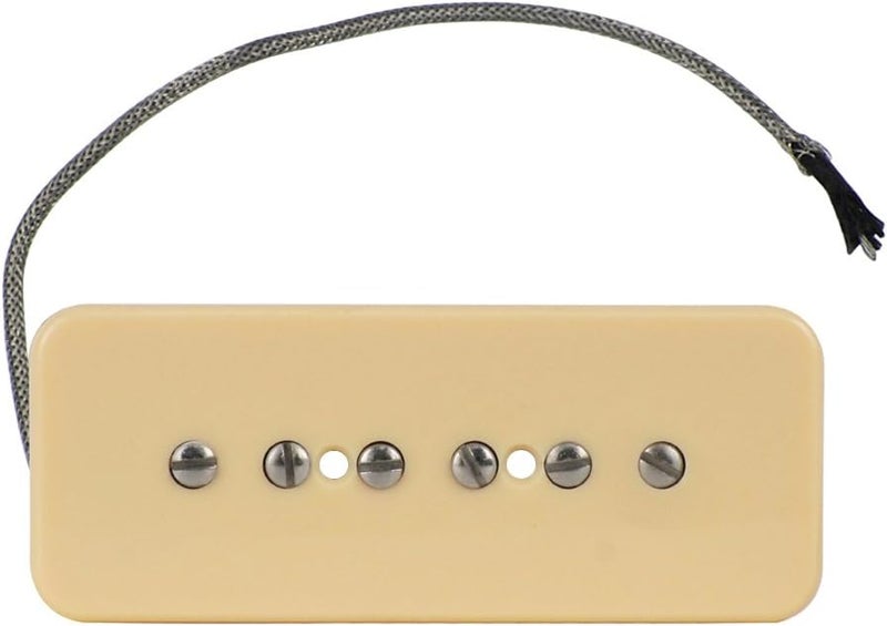 FLEOR Electric Guitar Bridge Pickup Single Coil Pickup Cream P90 Soap Bar Pickups - Alnico 5 - Image 3