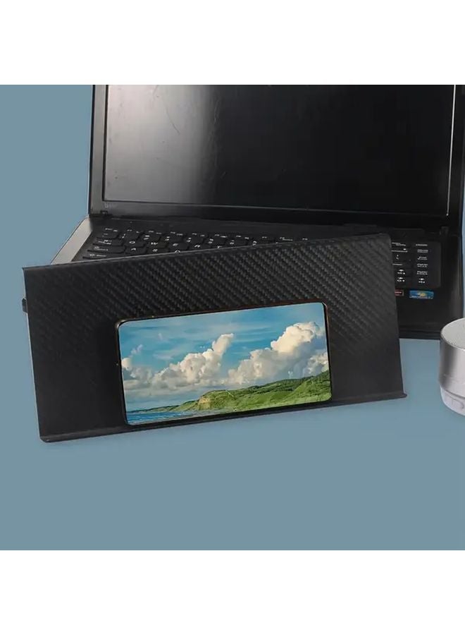 Large Carbon Fiber TV Stand Shelf Wireless Router Cable Box Holder No Drill Mount - Image 5