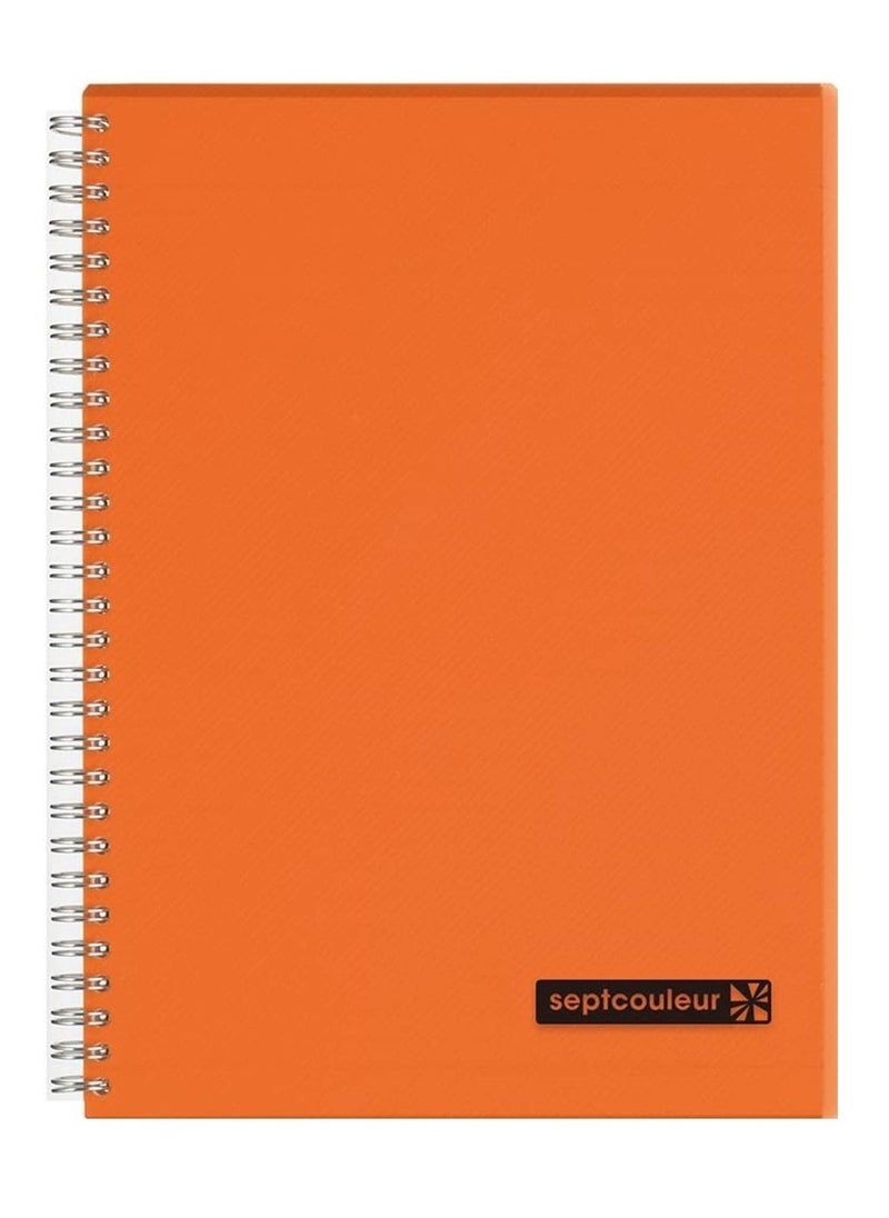Maruman Sept Couleur - 80-Sheet Septcouleur Notebook A5 Size Orange - Image 1