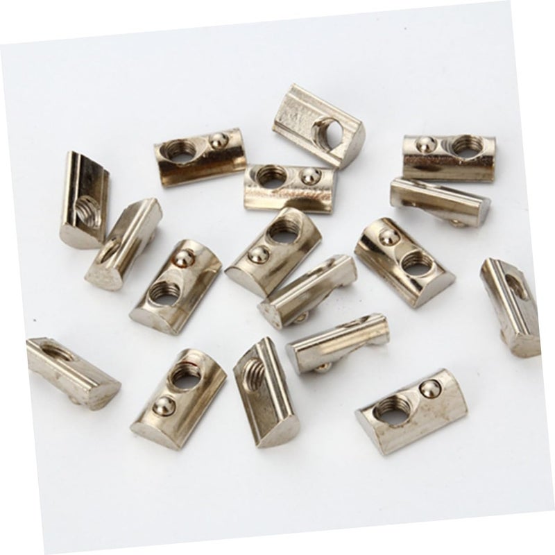 ABOOFAN 100pcs Carbon Steel Elastic for Aluminum Profile Nut for Printer Assembly Easy Installation and High Reliability Compatible with T Slot Systems - Image 4