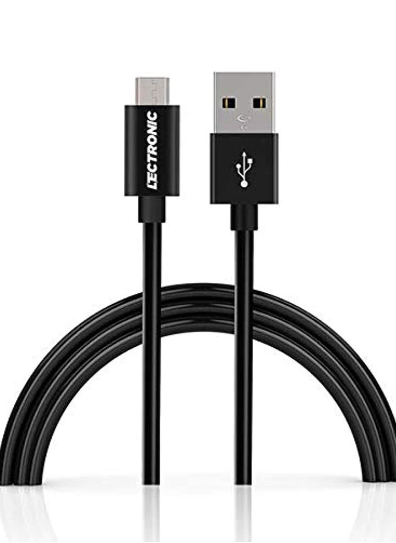 LeCtronic Premium Tpe Cable Type A To Micro Charging Sync. 1.2M Black Usb2.0  - Image 1