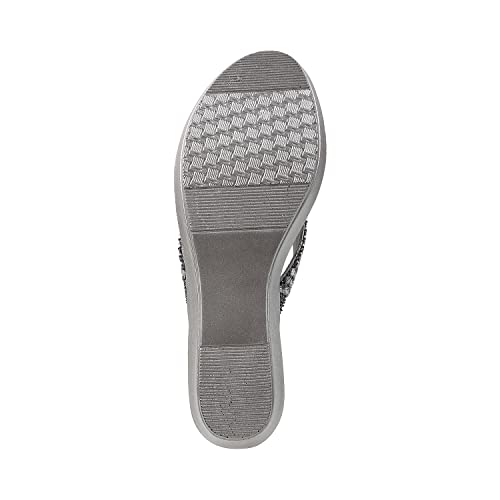 Metro Womens Synthetic Gun Metal Slippers (Size (7 UK (40 EU)) - Image 4