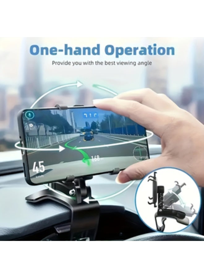 Car Dashboard Phone Holder - Safe Adjustable Stand for iPhone, Samsung Galaxy etc. - Easy to Install, Safe Driving Design - Image 3