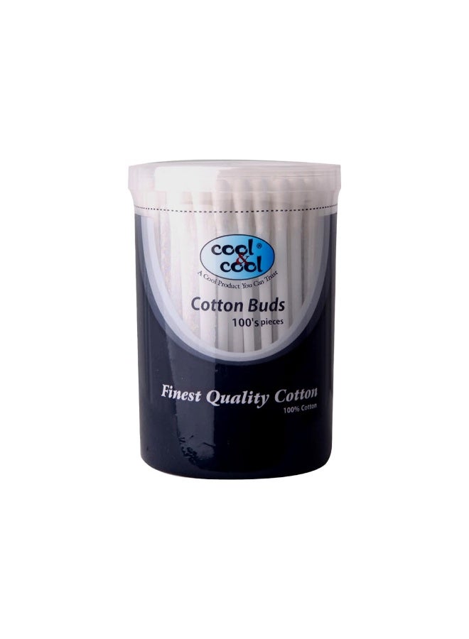 Cool & Cool Cool Cotton Buds 100% Pure Natural Cotton for Personal Cleansing and Makeup - Image 1