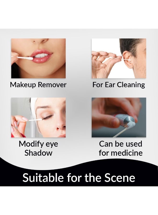 Cool & Cool Cool Cotton Buds 100% Pure Natural Cotton for Personal Cleansing and Makeup - Image 3