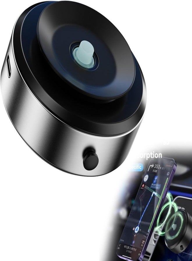 حامل هاتف مغناطيسي للسيارة بالشفط، حامل هاتف للسيارة بالشفط المغناطيسي، شفط قوي، مناسب للسيارة، صالة الألعاب الرياضية، المرآة، حامل هاتف الحمام متوافق، مقاس كوين - Image 1