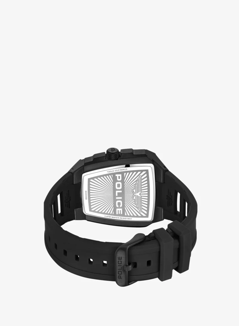 Police  Tough Gear 45mm Men's Chronograph Watch with Black Silicone Strap for Men | Best Price UAE