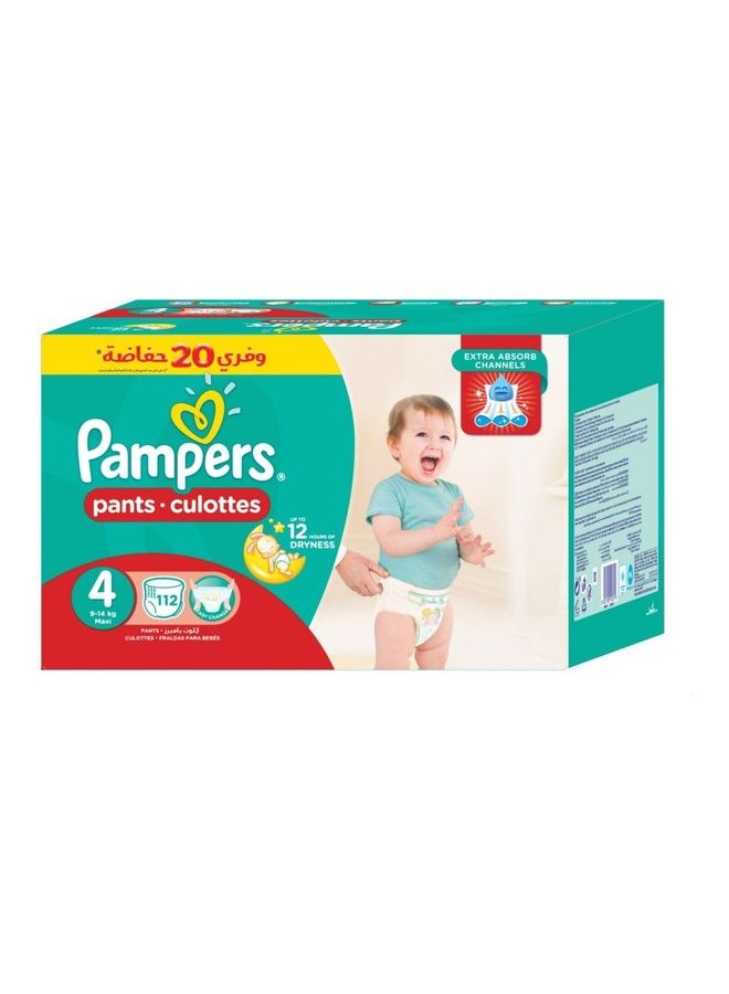 Diaper Pants Size 4 - 4 to 14 kg -112 Piece
