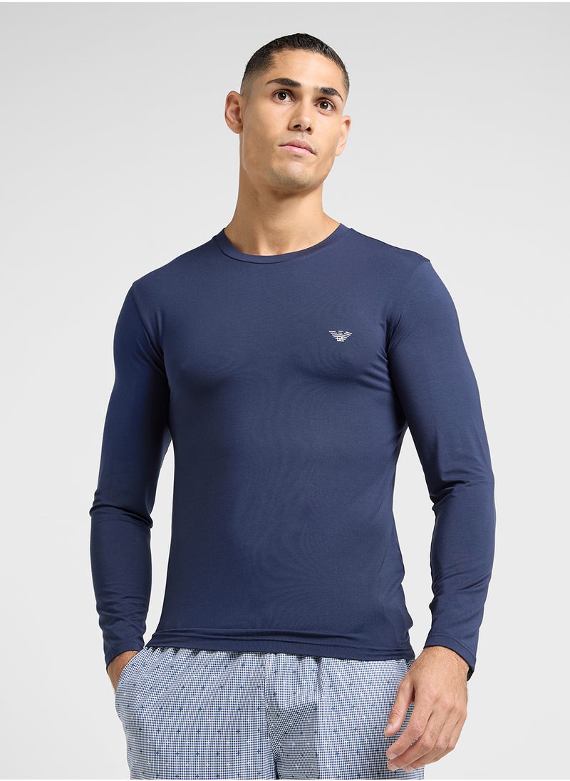 EMPORIO ARMANI Logo Crew Neck T-Shirt  - Image 1