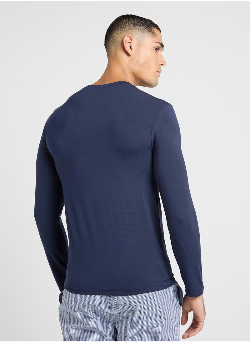 EMPORIO ARMANI Logo Crew Neck T-Shirt  - Image 2