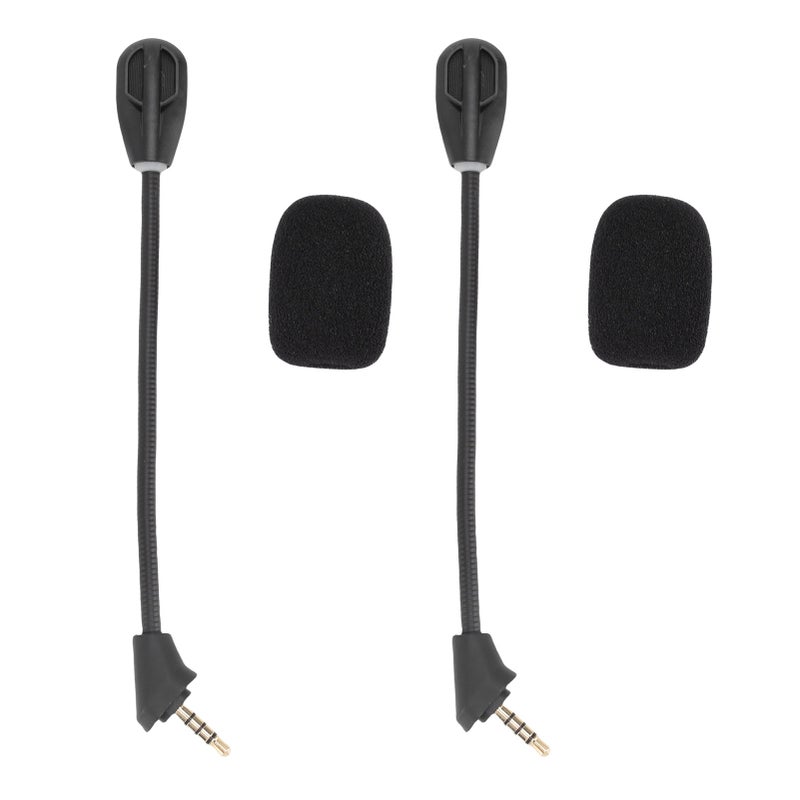 2PCS Mic Replacement for Kingston HyperX Cloud Alpha Wireless Gaming Headset Noise Cancelling 3.5mm Detachable Mic Boom - Image 1