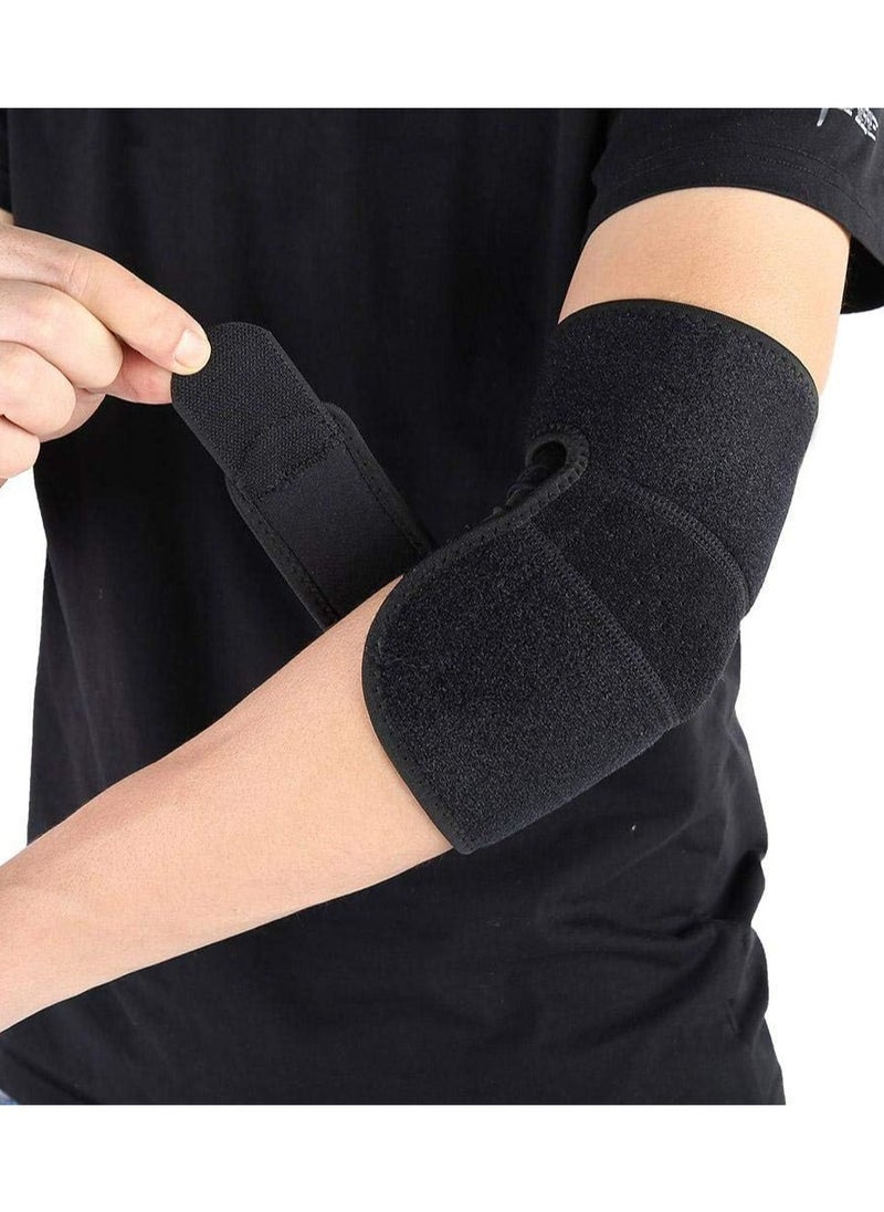 Oasisgalore Sturdy Elbow Support, Tennis Elbow Support, Badminton for Tennis Basketball Fitness(black)  - Image 5