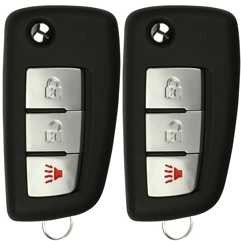 KeylessOption Keyless Entry Remote Car Uncut Flip Key Fob Replacement for KBRASTU15 (Pack of 2) - Image 5